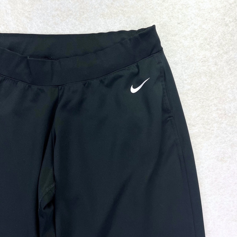 Nike Athletic‎ Wide Leg Sweatpants Womens XL Black Dry Fit Activewear Workout - Picture 2 of 8